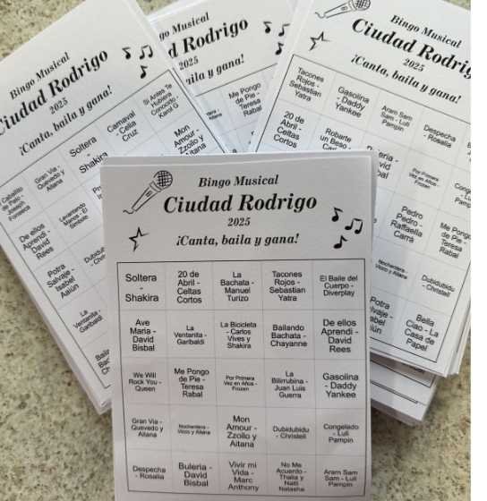 Bingo musical en Ciudad Rodrigo